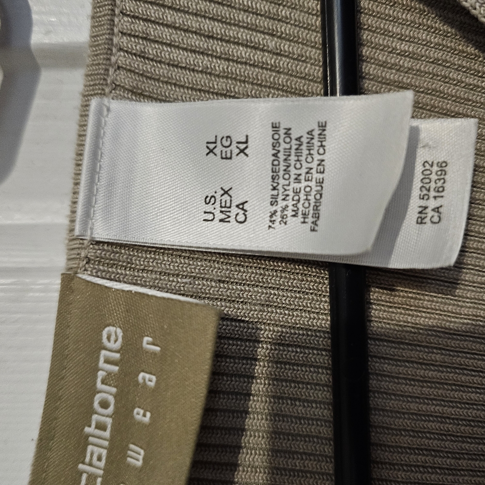 Liz Claiborne Womens Dress Shirt - Tan